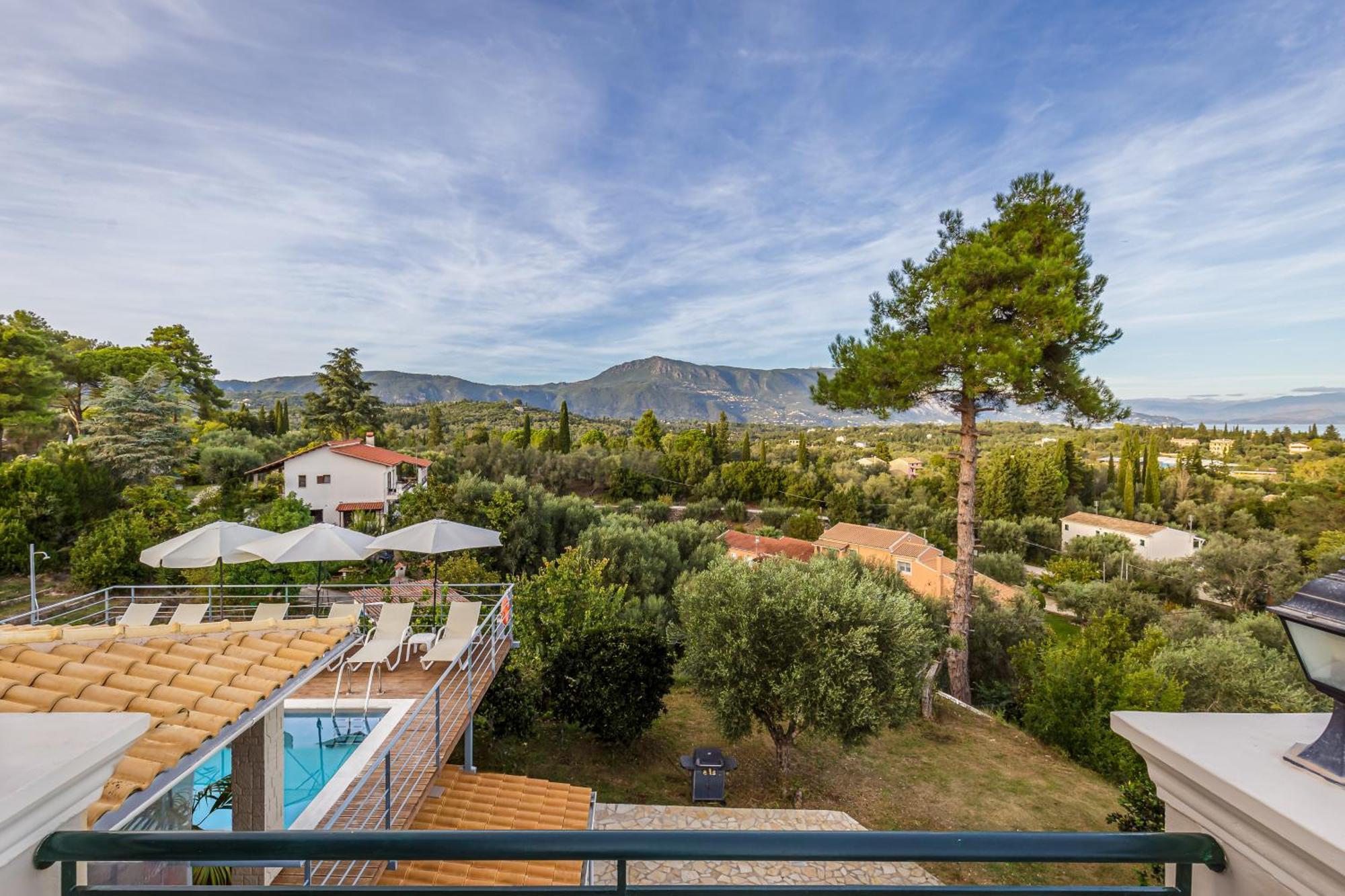 Villa Olivia Corfu - Amazing Sea-View 3 Bedroom Villa With A Pool Gazatika Ngoại thất bức ảnh