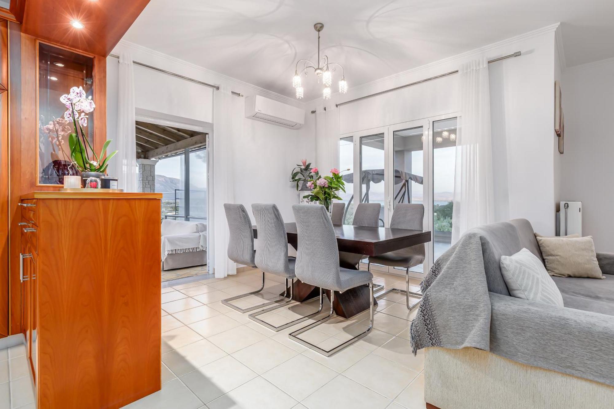 Villa Olivia Corfu - Amazing Sea-View 3 Bedroom Villa With A Pool Gazatika Ngoại thất bức ảnh