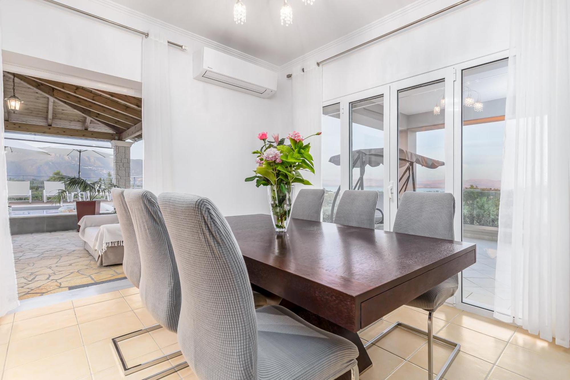 Villa Olivia Corfu - Amazing Sea-View 3 Bedroom Villa With A Pool Gazatika Ngoại thất bức ảnh